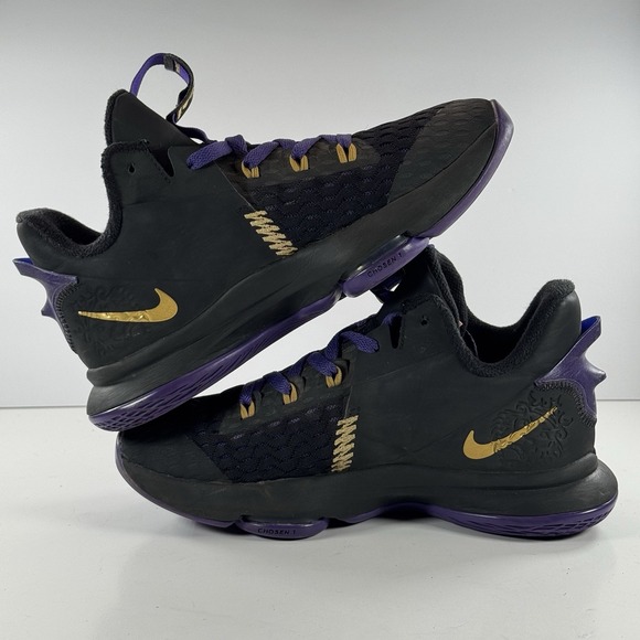 NIKE‎ Lebron Witness V 5 Basketball LA Lakers Sneakers CQ9380-003 Men\'s Size 7.5 main image 8